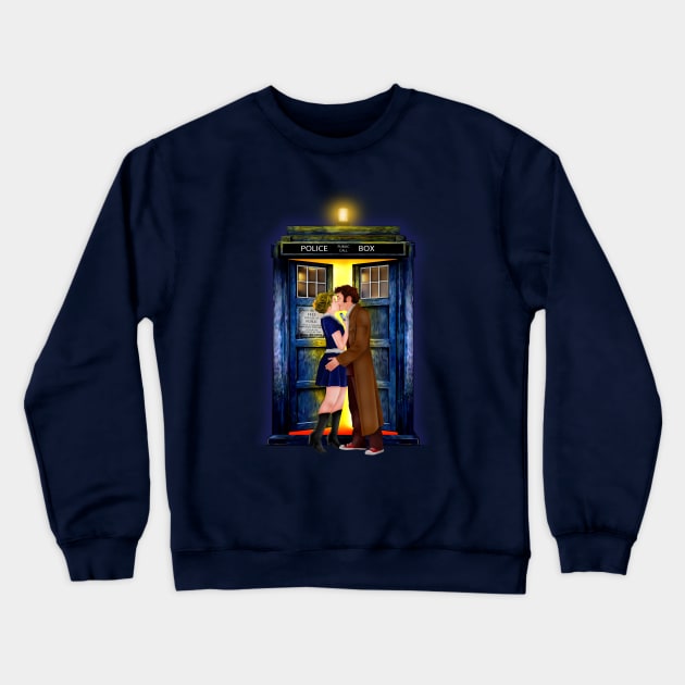 The Last Kiss from 10th Doctor Crewneck Sweatshirt by Dezigner007